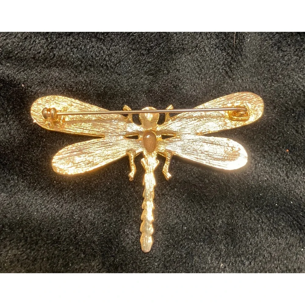 Dragonfly Brooch Pin Lot Women Multicolor Enamel Mother of Pearl